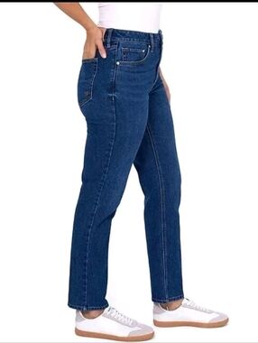 Seven7 Dark Wash Straight Jeans Size 10